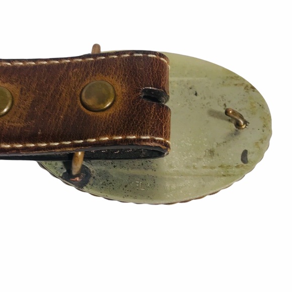 Nocona Mossy Oak Breakup Leather Horse Buckle - Picture 3 of 6